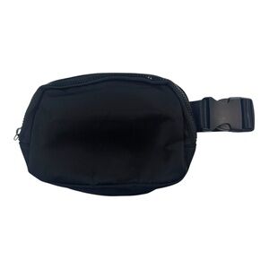 Black Nylon Waistbag with Adjustable Strap Fanny Pack Bum Bag Belt Bag